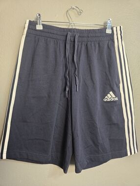 Adidas Blue & White Athletic Shorts Size Medium
